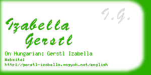 izabella gerstl business card